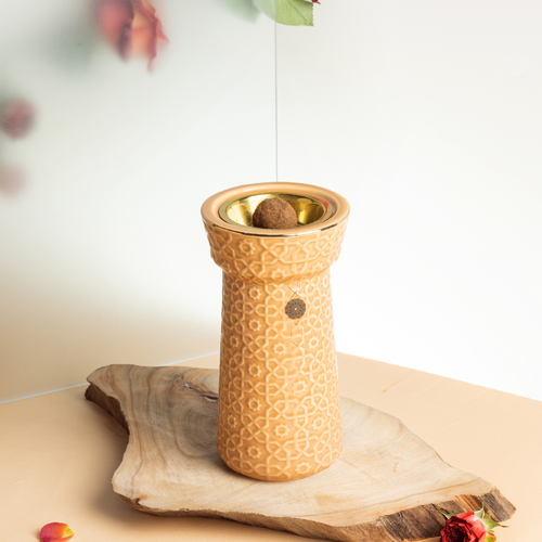  Incense Burner Rosette - Orange