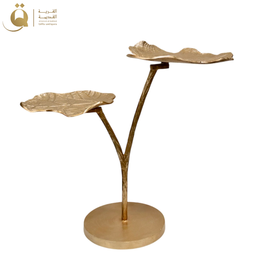 Corner Table I leaf Double - Rose Gold