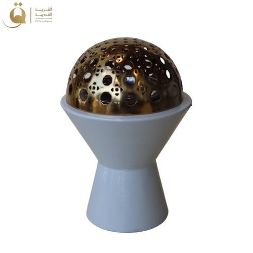 مبخرة رتان كاب - رمادي