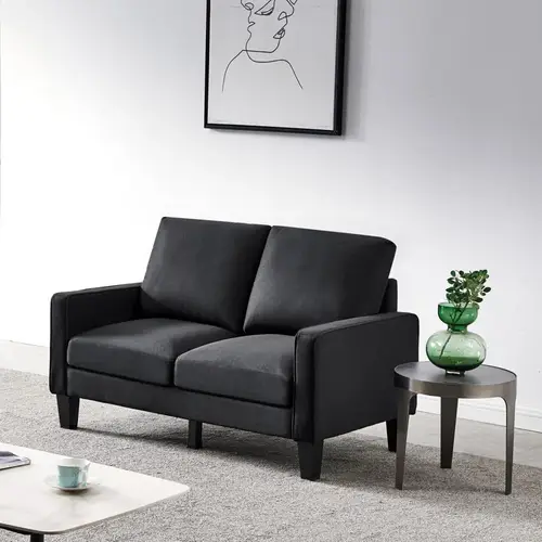 كنب زاوية رويال هوم 80×180×85 سم - اسود