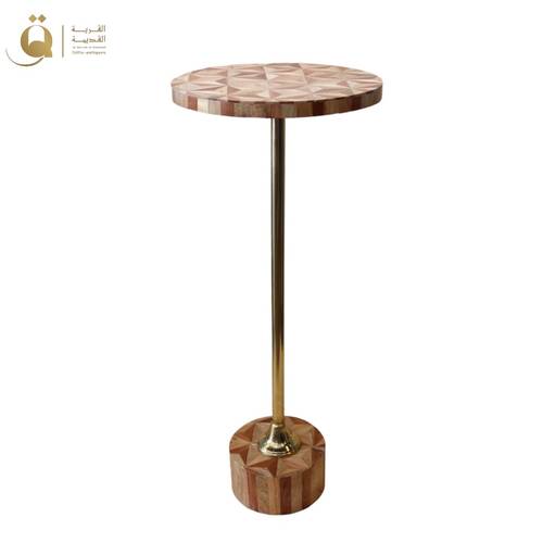 طاولة خدمة نقش مثلثات - بني