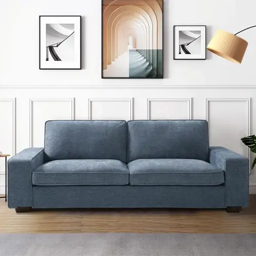 كنب زاوية رويال هوم 85×220×85 سم - سماوي