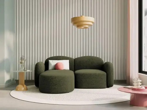 كنب زاوية رويال هوم 200×180×85 سم - اخضر