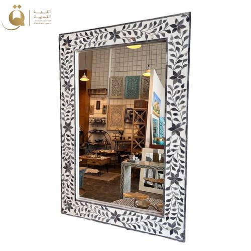 مرآة أبولو فلور 120x90 سم - رمادي