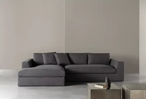 كنب زاوية حرف L رويال هوم 270×200×80 سم - رمادي داكن