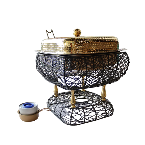 2L Square Buffet Warmer - Black