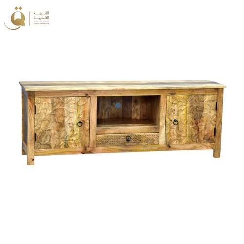 طاولة تلفزيون 60x40x160 سم خشبي - كارفينغ