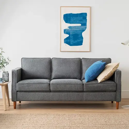 كنب زاوية رويال هوم 85×220×85 سم - رمادي
