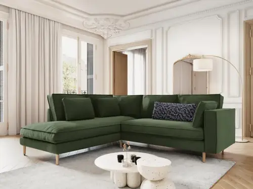 كنب زاوية حرف L رويال هوم 250×220×85 سم - اخضر