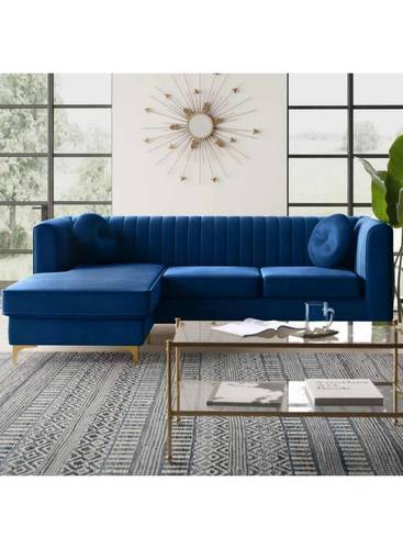 كنب زاوية حرف L رويال هوم 250×150×80×90 سم - ازرق