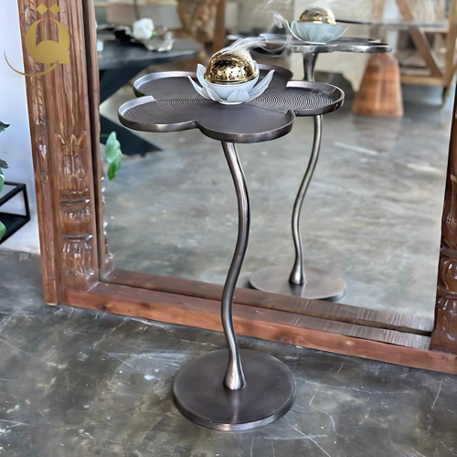 طاولة خدمة وردة - أسود