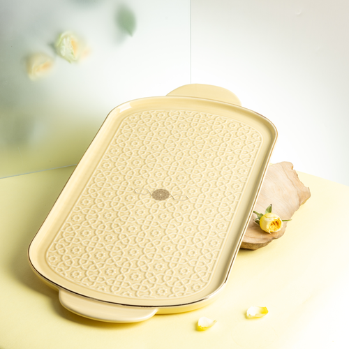  Serving Tray Rosette - Off White