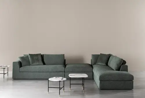 كنب زاوية حرف L رويال هوم 230×330×80 سم - اخضر