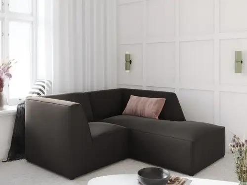كنب زاوية حرف L رويال هوم 200×170×75 سم - رمادي داكن