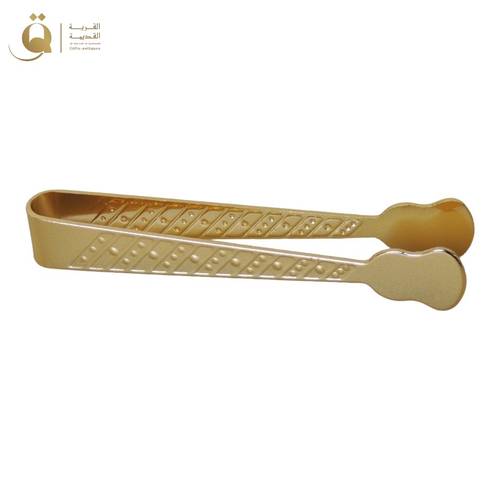 ملقط بخور بنقشة دوائر - ذهبي