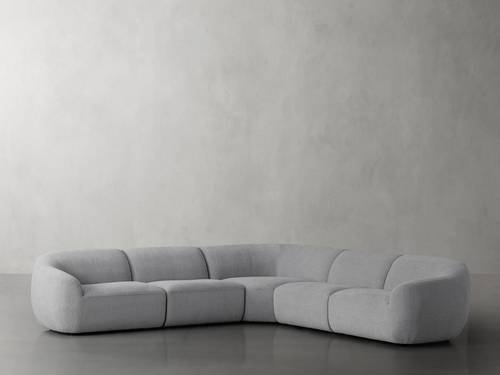 كنب زاوية حرف L رويال هوم 280×280×80 سم - رمادي