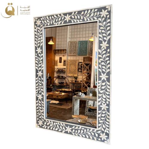 مرآة فلور أبولو 60x90 سم - آيفوري