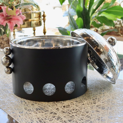 Bright Food Warmer 2 Liter - Black & Silver