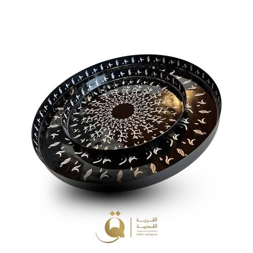 صحن تقديم اريبيا صغير اسود 25*27