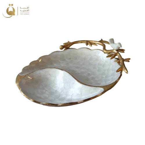 صحن حلويات كلاسي مورنينغ - رمادي