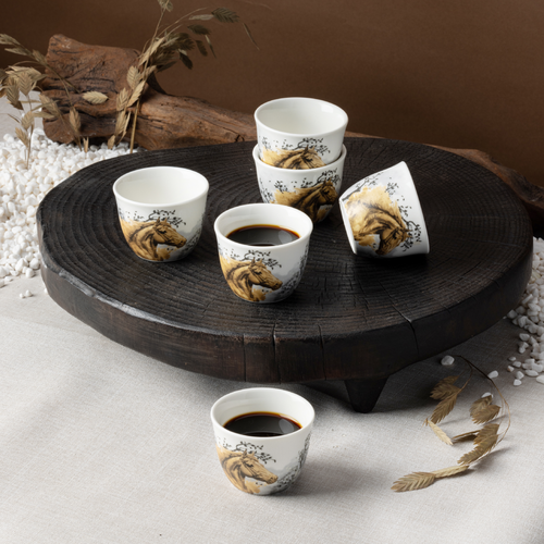 طقم قهوة عربية  - سمرة