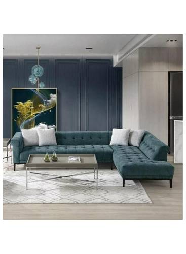 كنب زاوية حرف L رويال هوم  300×280×85×85 سم - أخضر