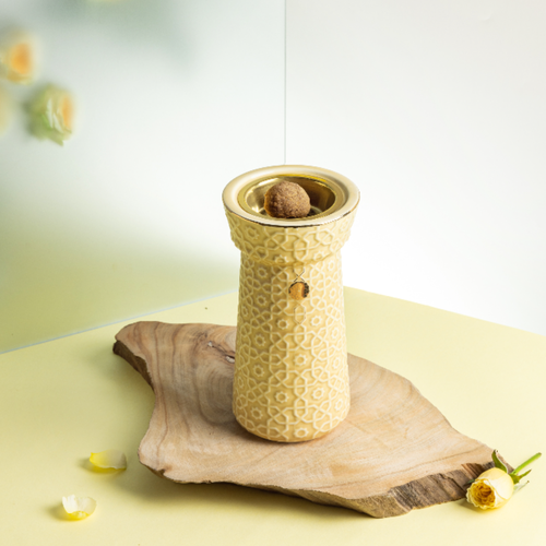 Incense Burner Rosette - Off White