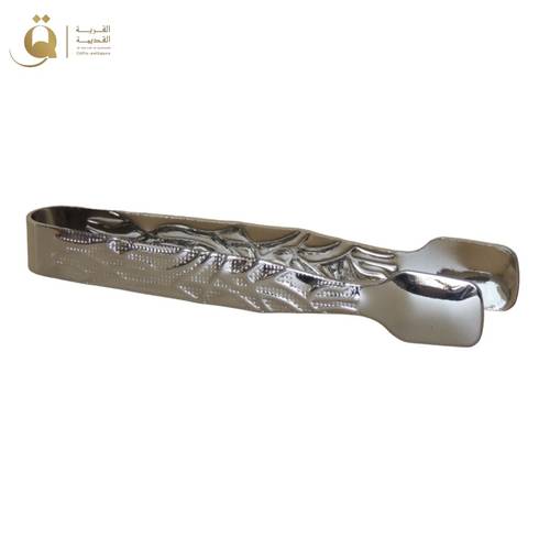 ملقط بخور خطوط - فضي