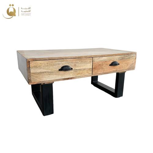 Coffee Table 2 Drawers - industrial 