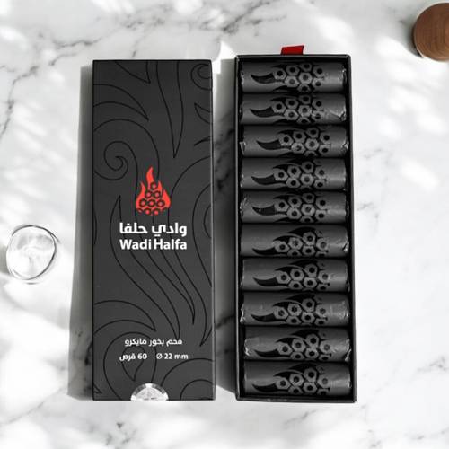 فحم بخور وادي حلفا حجم مايكرو | 60 قرص