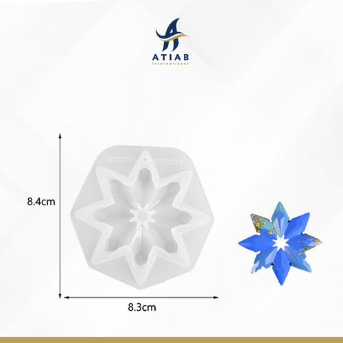 قالب سليكون شكل زخرفي 8.4*8.3 سم