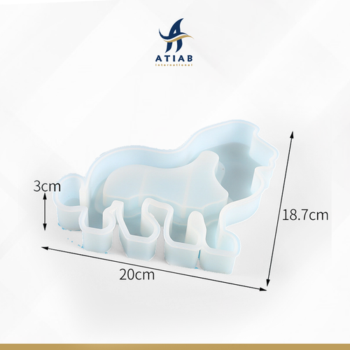 قالب سليكون طبق شكل أسد 20*18.7*3