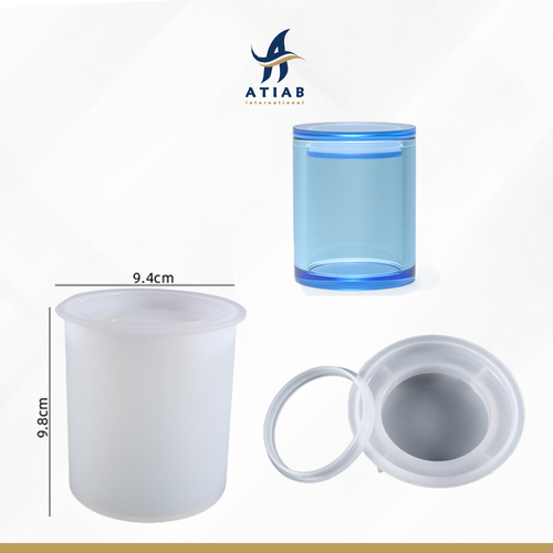 قالب سليكون برطمان تخزين نمط #2 9.8x9.4cm
