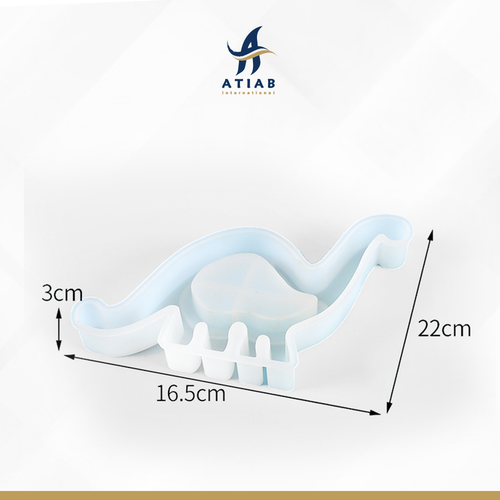 قالب سليكون طبق شكل ديناصور برقبة 22*16.5*3
