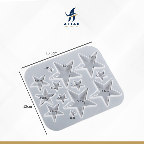 قالب سليكون نجوم 13.5x12x0.9