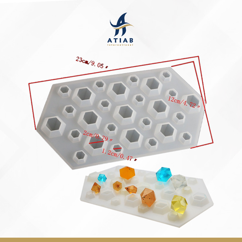 Silicone mold for resin