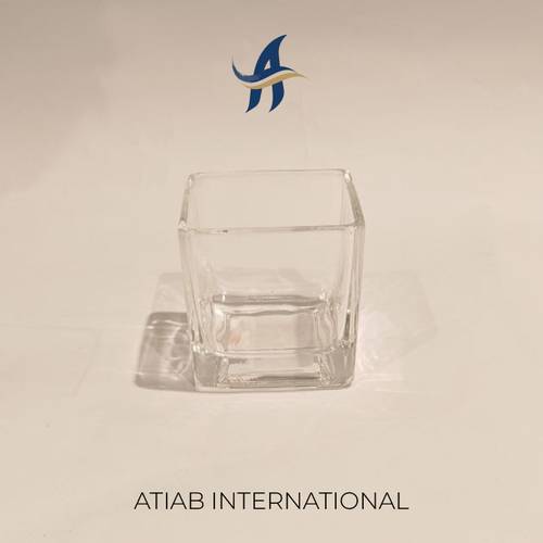 60x60 Square Glass Jar كوب شموع زجاجى مربع