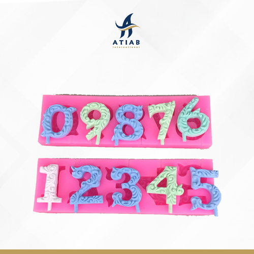 قالب سليكون ارقام اعياد ميلاد
