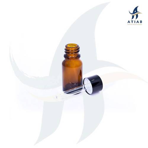 Amber glass bottle with dropper 10ml