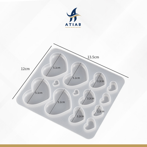 Silicone mold for resin