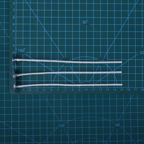 Collected interlocking braided cotton wick. thickness 50 length 15cm