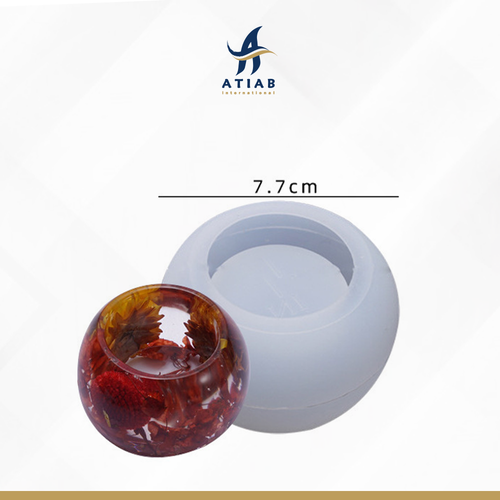 قالب سليكون وعاء حامل كروي 7.7*5.3
