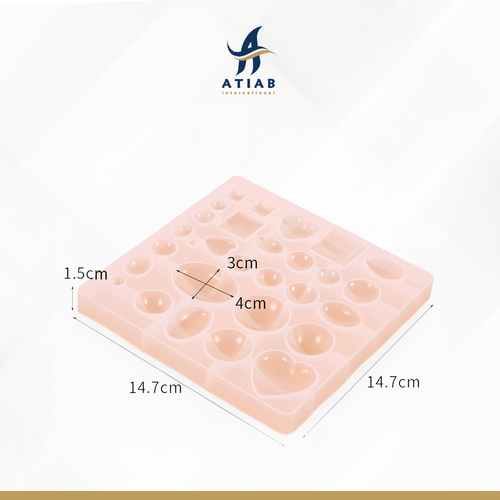 قالب سليكون الأشكال المنتظمة 14.7*14.7*1.5