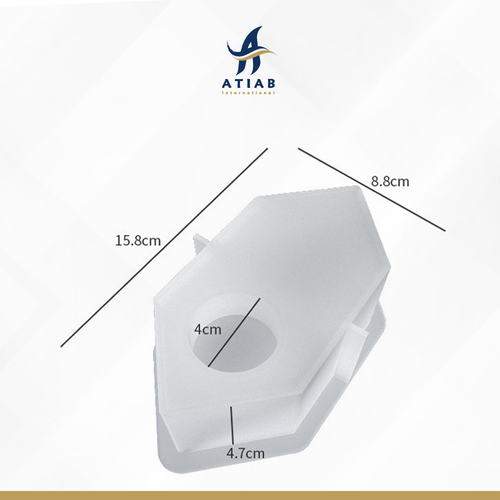قالب سليكون شمعدان مدبب الطرفين 15.8x8.8x4.7cm