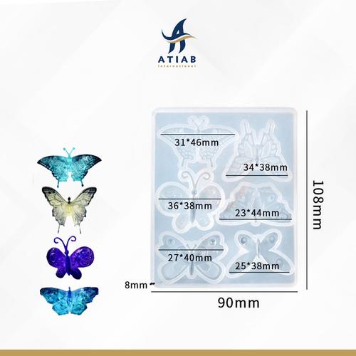 قالب سليكون 6 فراشات 10.8*9