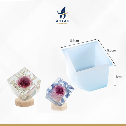 قالب سليكون مكعب مشطوف  8.5*8.5*7