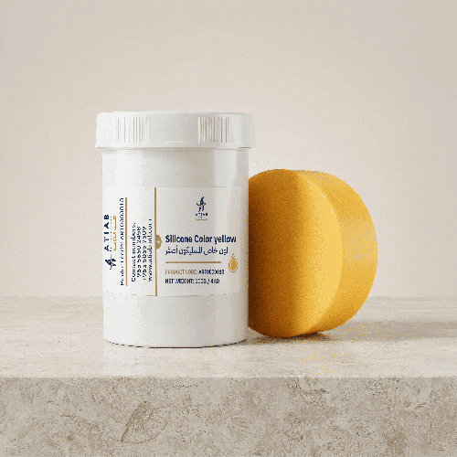 لون خاص للسليكون أصفر- silicone color yellow