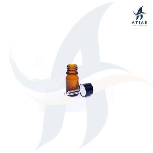 Amber glass bottle with dropper 5ml