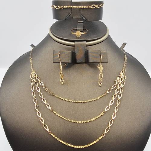 طقم ذهب عيار 21