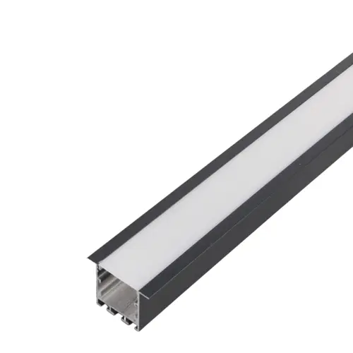 مجرى شريط ليد داخل الجبس المنيوم عرض 5cm عمق 3.5 cm طول 3 متر اسود